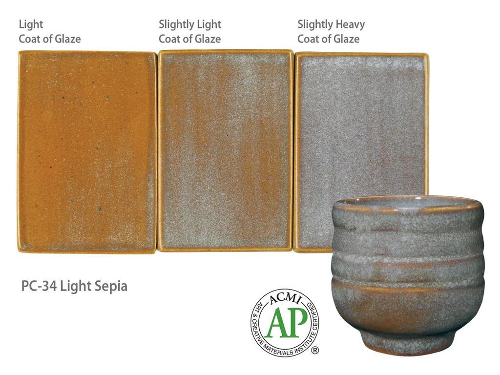 AMACO – Cone 5/6 - PC-34 Light Sepia Cone 6