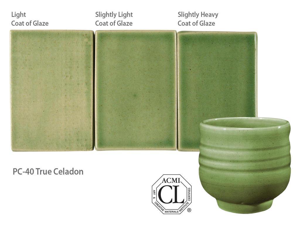 AMACO – Cone 5/6 - PC-40 True Celadon Cone 6
