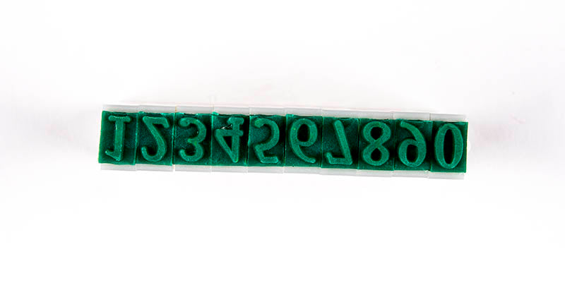 CCA - Rubber Stamps, Numbers 1/4" Tall