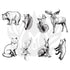 DSS-101 Silk Screen Woodland Animals