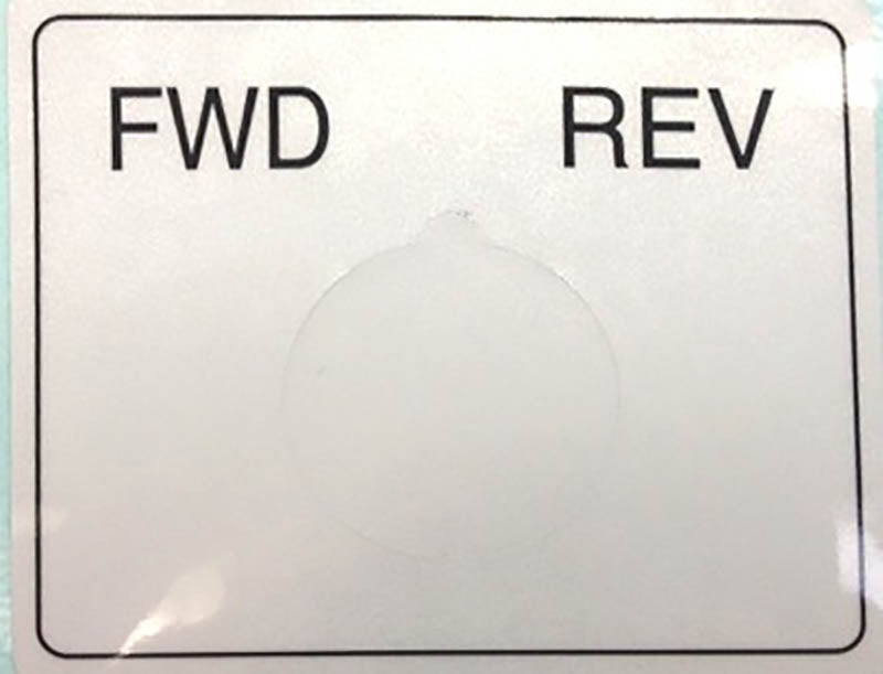 Shimpo RK Whisper Parts – FWD/REV Switch Plate
