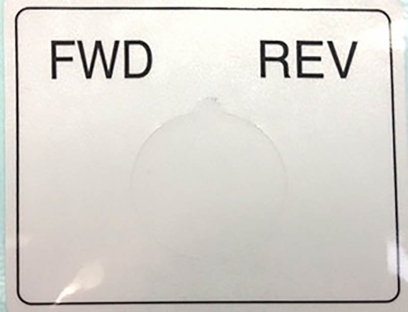 Shimpo VL Whisper Parts – FWD/REV Switch Plate