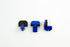 Giffin Grip - Tall Blue Wide Slider with Molded Pads, Set of 3