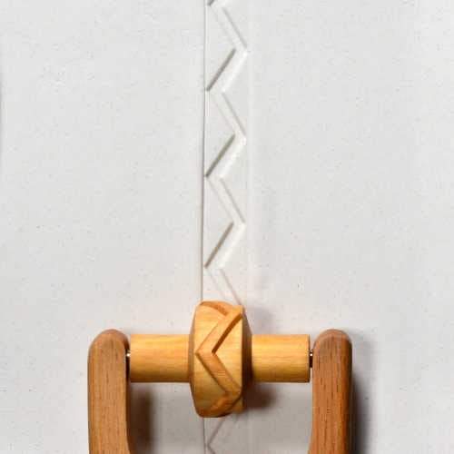 MKM RS-003 Small Handle Roller – Single Zigzag