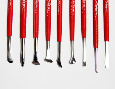 Xiem, Stainless Modeling & Carving Tools with Double Ends (9 Set)